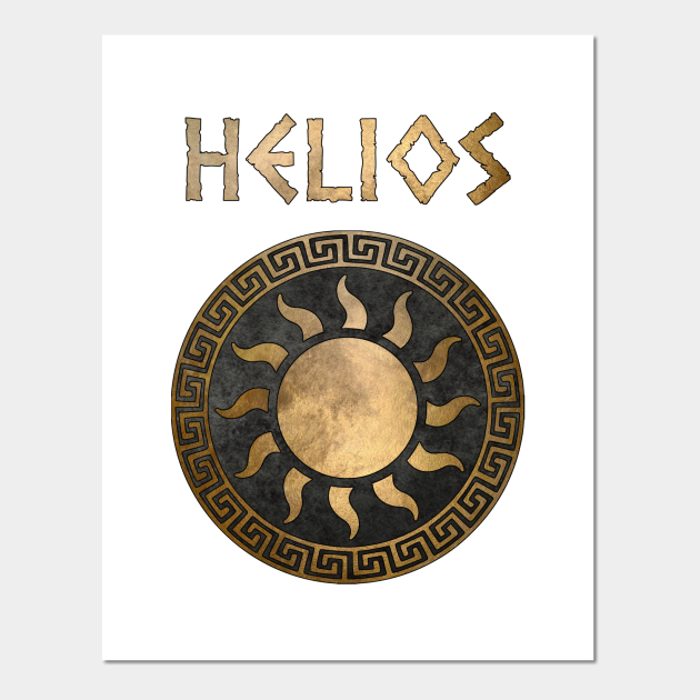 Helios Greek God Of The Sun Ancient Symbol Helios Posters And Art